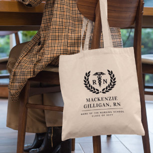 Bolsa Tote Elegante de Graduação Escolar de Enfermagem Person