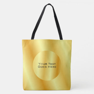 Bolsa Tote Elegante Faux Dourado, Modelo Personalizado de Olh