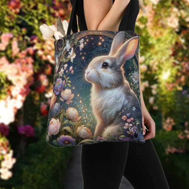Bolsa Tote Elegante Floral Art Nouveau Páscoa Cony (Criador carregado)