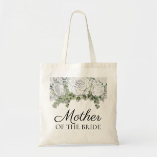 Bolsa Tote Elegante Floral Branco Casamento Mãe da Noiva