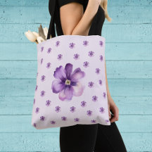 Elegante Floral Lilas em Aquarela