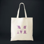 Bolsa Tote Elegante Fofo Moderno Lavanda Monograma Personaliz<br><div class="desc">Esta elegante e moderna bolsa de mão lavanda fofa e feminina é o acessório definitivo para qualquer festa ou presente de madrinha. Ela apresenta um design minimalista que é perfeito para qualquer ocasião. A cor lavanda sofisticada exala elegância atemporal, enquanto o monograma personalizado Nome Inicial adiciona um toque de individualidade...</div>