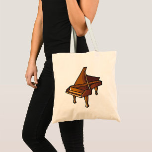 Bolsa Tote Elegante Grand Piano Music Lovers Design