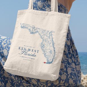 Bolsa Tote Elegante Key West Florida Wedding Tote Bag