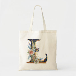 Bolsa Tote Elegante letra floral boêmia L