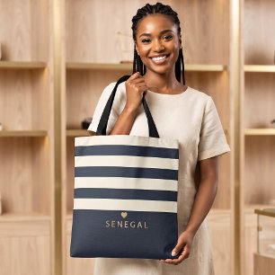 Bolsa Tote Elegante Local Favorito do Senegal Monograma Perso