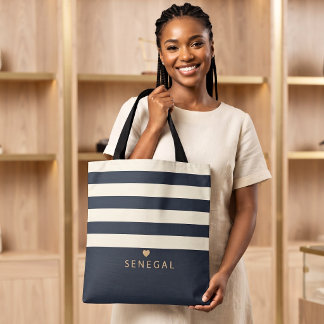 Bolsa Tote Elegante Local Favorito do Senegal Monograma Perso