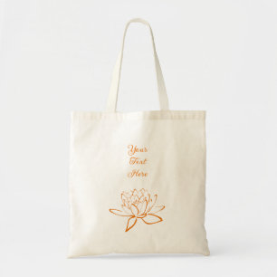 Bolsa Tote Elegante Lotus Flower Personalizado