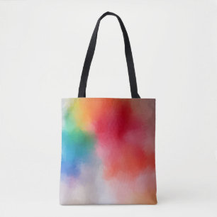 Bolsa Tote Elegante Moderno de Abstrato Colorida Personalizad