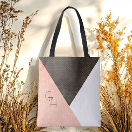 Bolsa Tote Elegante Moderno Tendência Inicial Monograma Damas