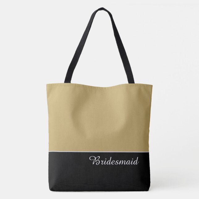 Bolsa Tote Elegante para Damas de Honra (Verso)