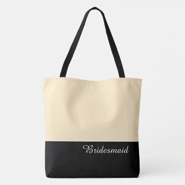Bolsa Tote Elegante para Damas de Honra (Verso)