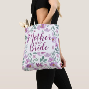 Bolsa Tote Elegante Peony Watercolor, padrão floral