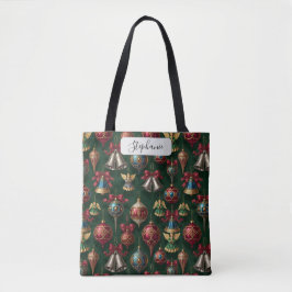 Bolsa Tote Elegante Pingente Tradicional Verde Escuro Persona