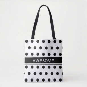 Bolsa Tote Elegante Preto e Branco