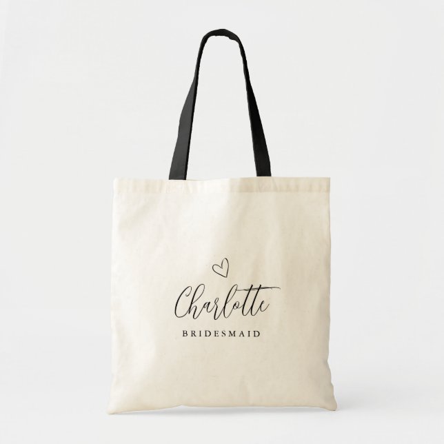 Bolsa Tote Elegante Roteiro de Noiva Despedida (Frente)