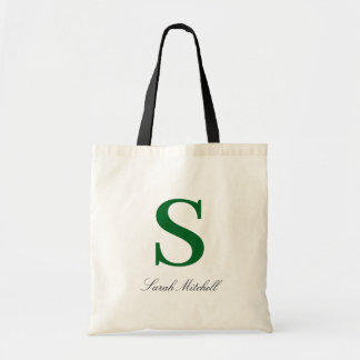 Bolsa Tote Elegante Saco Verde Personalizado de Aniversário c
