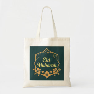 Bolsa Tote Elegante Sacola de Eid Mubarak Minimalista