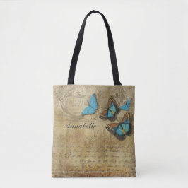 Bolsa Tote Elegante Sacola Vintage Borboleta Espalhe as Asas