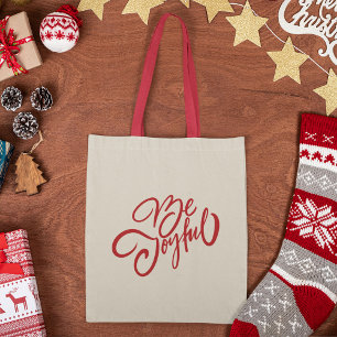 Bolsa Tote Elegante Seja Joyful Holiday Design