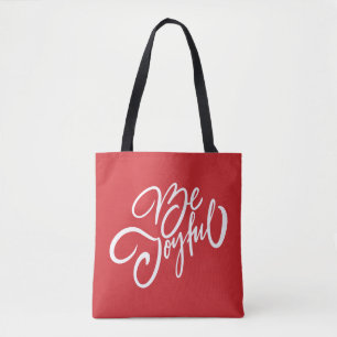 Bolsa Tote Elegante Seja Joyful Holiday Design