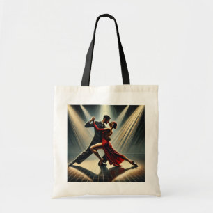 Bolsa Tote Elegante Tango Dancers Casal Dancing