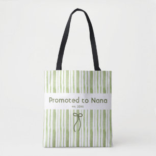 Bolsa Tote Elegante Verde Sage Grandmillennial Retro Listra