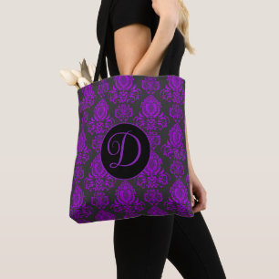 Bolsa Tote Elegante, Vintage, Damasco Vitoriano Personalizado