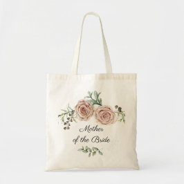 Bolsa Tote Elegante Vintage Rosas Rosa Mãe da Noiva