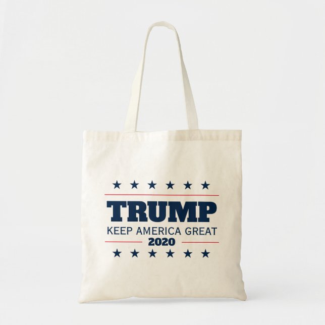 Bolsa Tote Eleições de Donald Trump 2020 Manter o Excelente A (Frente)