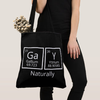 Bolsa Tote Elementos naturais Orgulho gay LGBT Mesa periódica