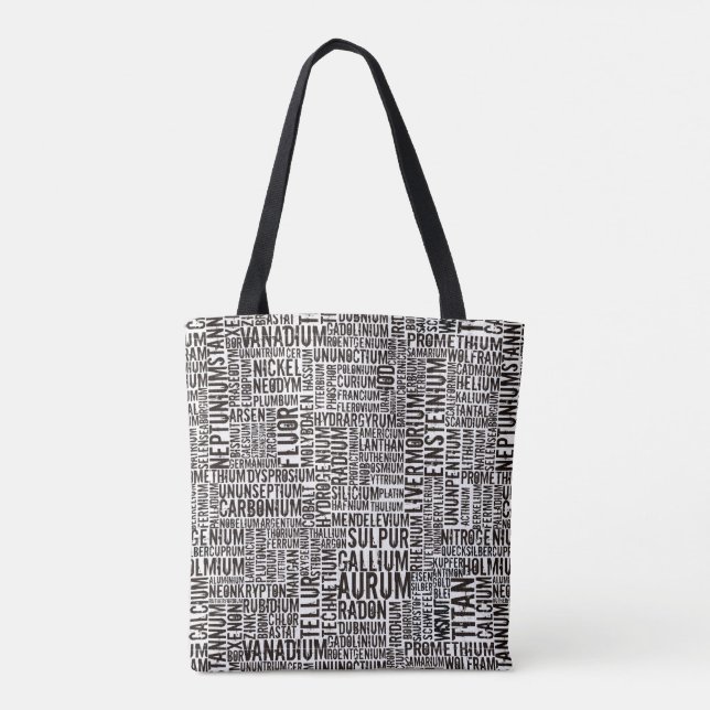 Bolsa Tote Elementos Químicos (Verso)