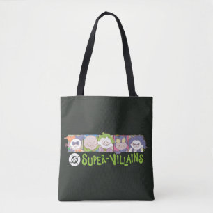 Bolsa Tote Elenco de Desenhos Animados dos Super-Vilões da DC