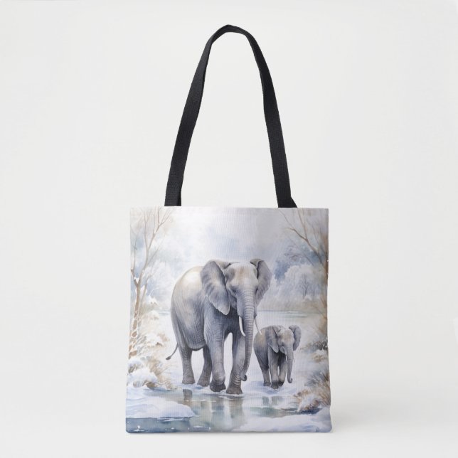 Bolsa Tote Elephant and Baby (Frente)