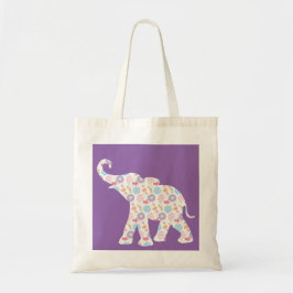 Bolsa Tote Elephant-with-Watercolor — Padrão Único