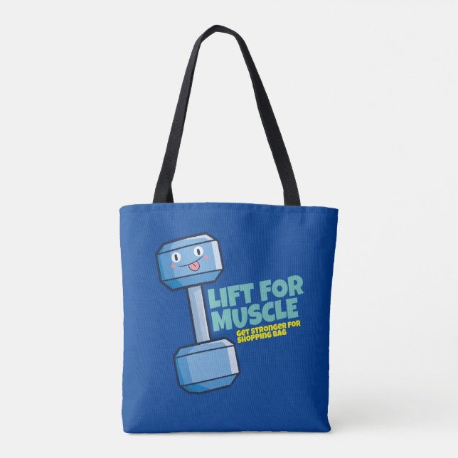 Bolsa Tote Elevação Personalizável para Músculo (Verso)