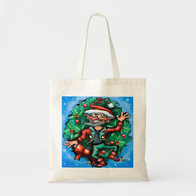 Bolsa Tote Elf Wreath (Frente)