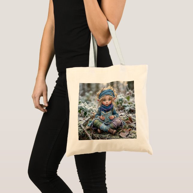 Bolsa Tote Elfo de Inverno (Frente (produto))