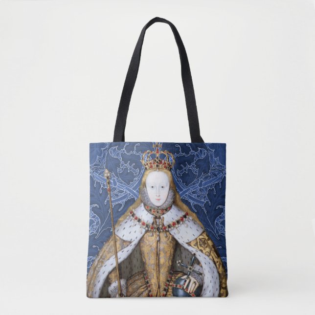 Bolsa Tote Elizabeth Tudor, Rainha da Inglaterra (Frente)