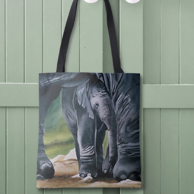 Bolsa Tote Ellie, o Elefante (Criador carregado)
