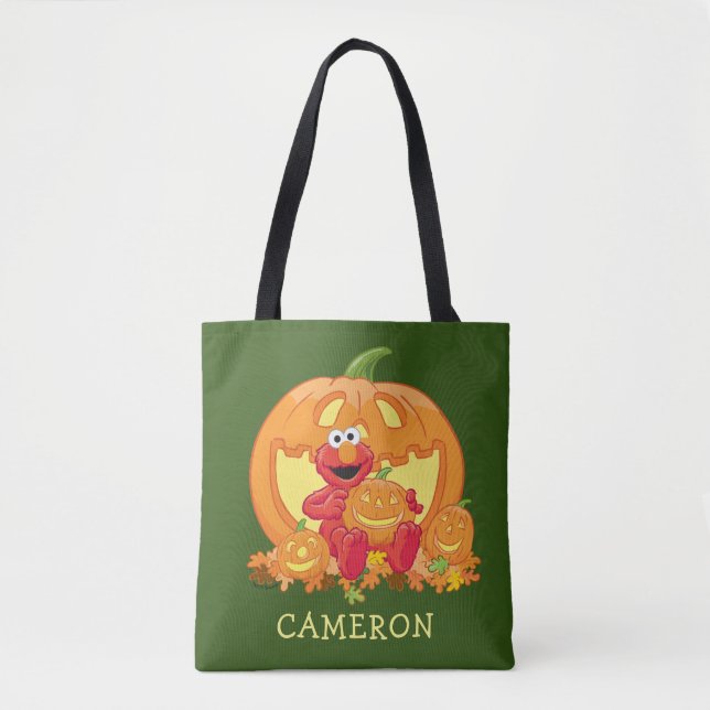 Bolsa Tote Elmo | Abóboras de Halloween (Frente)