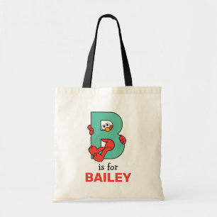Bolsa Tote Elmo Alfabeto   B Azul-petróleo