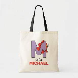 Bolsa Tote Elmo Alfabeto   M Roxo