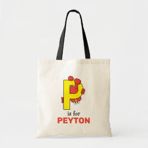 Bolsa Tote Elmo Alfabeto   P Amarelo