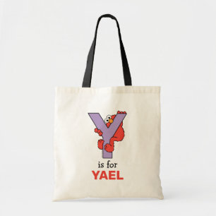Bolsa Tote Elmo Alfabeto   Y Roxo