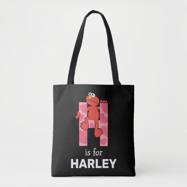 Bolsa Tote Elmo Alphabet | H Corações (Frente)