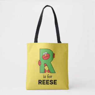 Bolsa Tote Elmo Alphabet R Verde