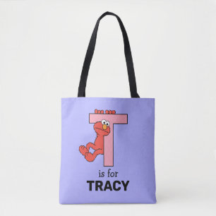 Bolsa Tote Elmo Alphabet T Rosa