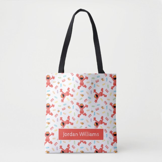 Bolsa Tote Elmo Crayon Pattern (Frente)
