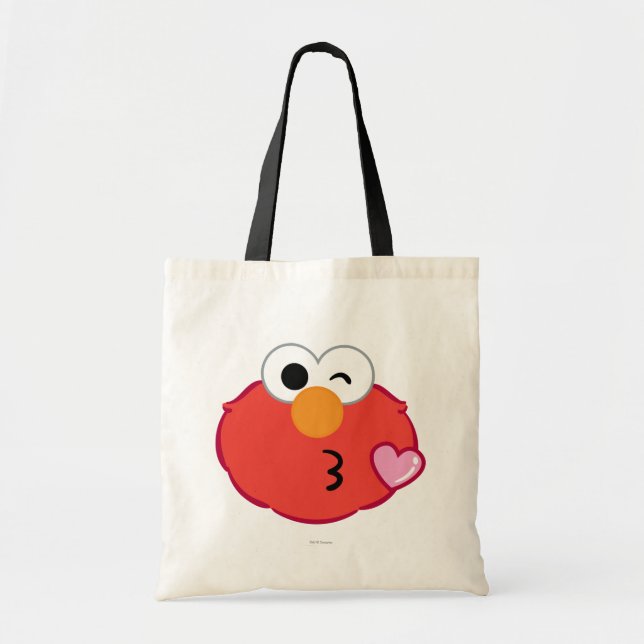 Bolsa Tote Elmo Face Jogando um Beijo (Frente)